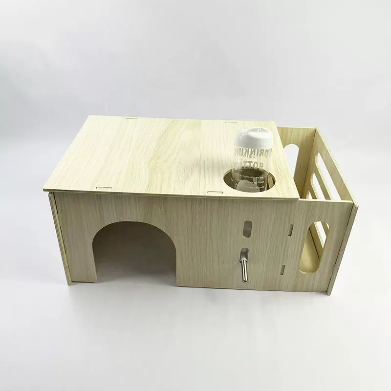 批发 龙猫实木木窝兔子豚鼠草架多功能荷兰猪木屋躲避房屋宠物窝
