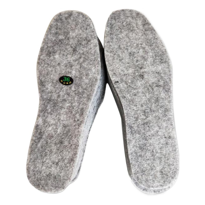 Camel Felt Insole 4.5 mm Thick Warm Sweat-Absorbent Wool Felt Insole Soft and Comfortable Winter Camel Hair Insole