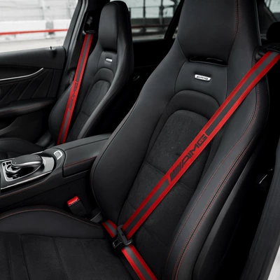 JDM universal car seat belts Car seat belt - amg-red