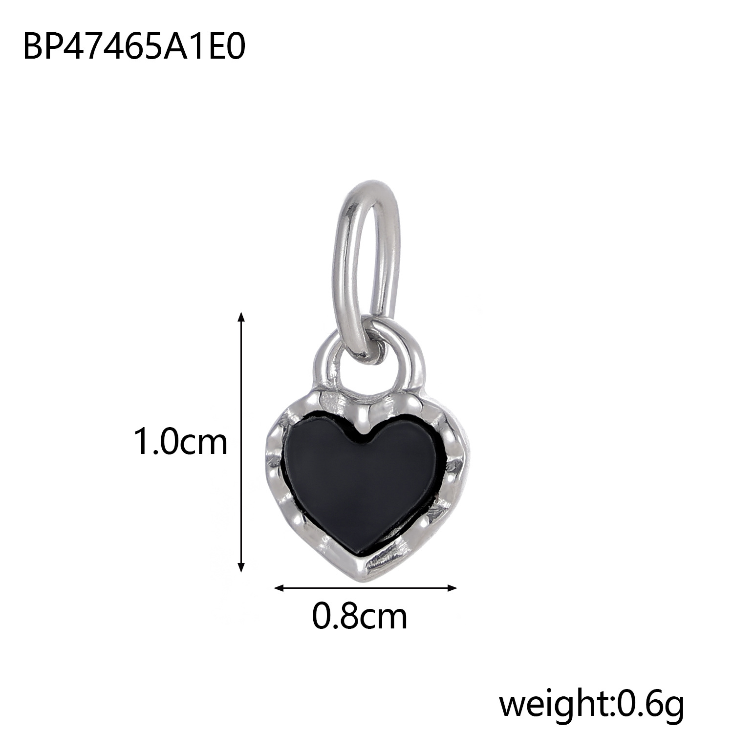 2g Weight Pendant Jewelry Making Type 8*10mm Jewelry Making Size DIY Jewelry Accessories Classification 1 Piece Quantity Titanium Steel Material Heart Shape Pattern Plating Design Simple Style Style 1 Piece 8*10mm Titanium Steel Heart Shape Pendant 1