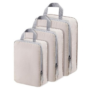 Travel compression bag eight-piece set travel business trip stamp storage bag waterproof nylon material double bag diamond grid bag