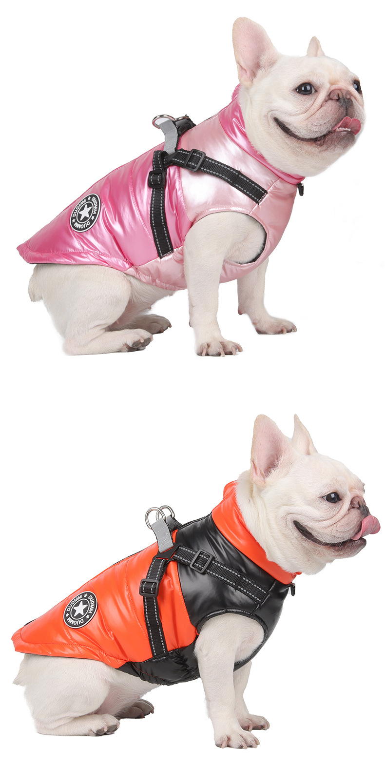 Moletom com capuz para cães casaco de inverno refletivo_voghion.com