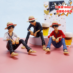 Sailing One Piece Surrounding PVC Single Luffy Hand-made Model Car Doll Decoration Cake Decoration