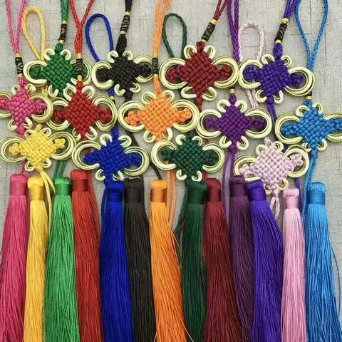 厂家供应中国结流苏穗-子流须8盘如意结金边结小中国结装饰