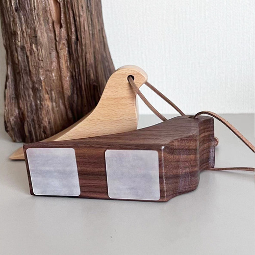 Nordic solid wood door stop creative beech black walnut mobile top door anti-door stopper wooden anti-collision clip hand door stop