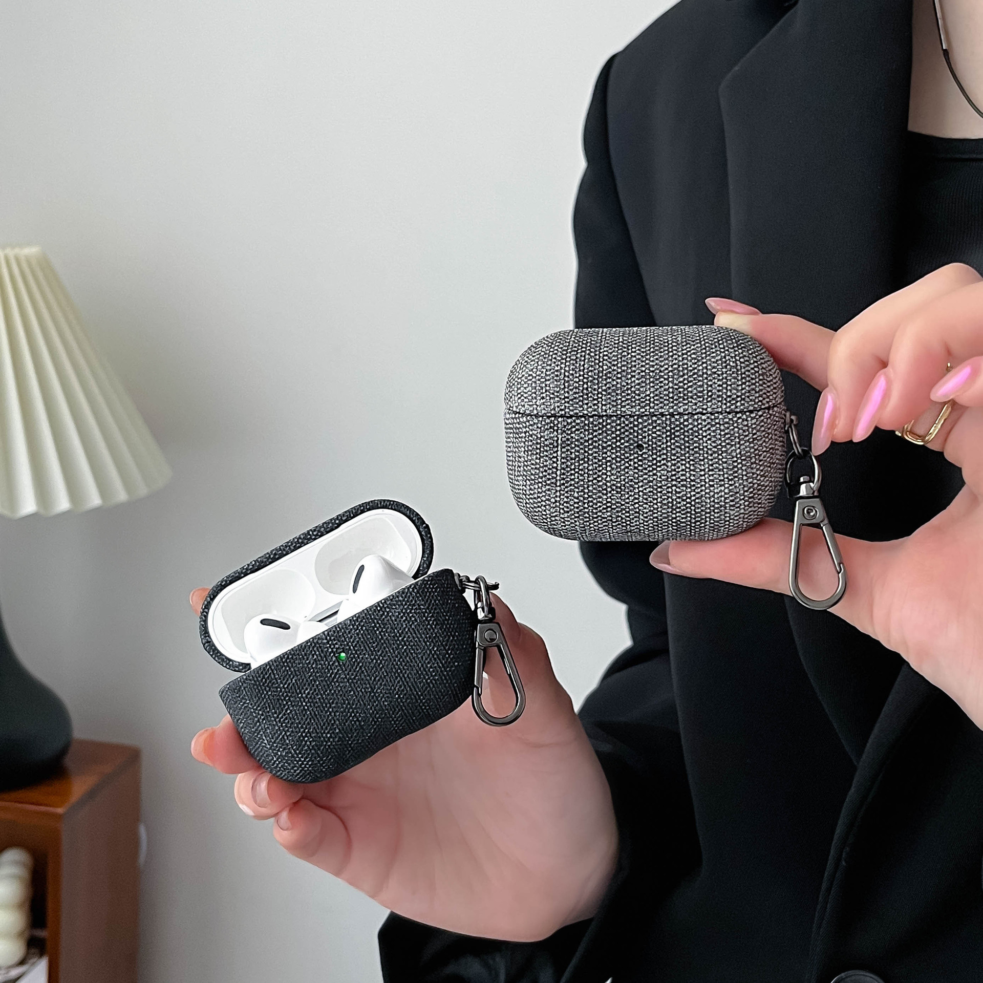 Color Sólido Retro Funda De Auricular Fundas De Auriculares Accesorios Para Teléfono display picture 4