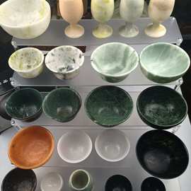 直播专拍 玉石碗茶杯酒具蓝田玉藏玉药王石独玉汉白玉器皿