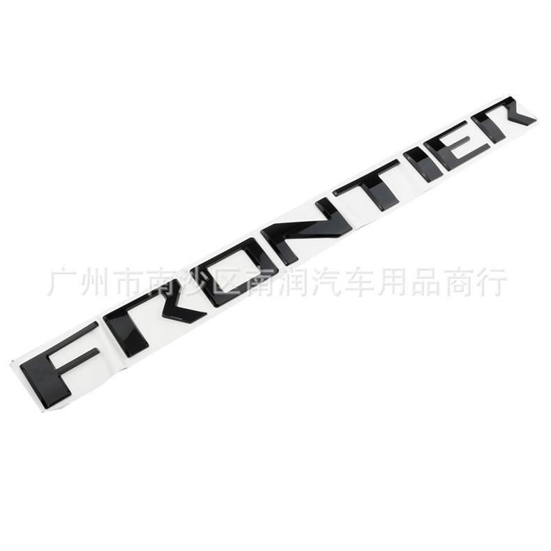 Suitable for Nissan FRONTIER tail box emblem, ABS pickup truck modification sticker, recessed emblem, plastic sticker