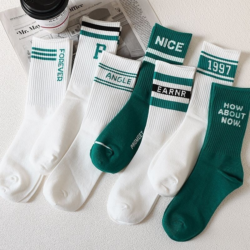 New Autumn and Winter Unisex Plain Lettered Mid-Length Sports Cotton Socks, Zhuji Socks Wholesale, Odor-Resistant and Sweat-Absorbing Socks New Autumn and Winter Unisex Plain Lettered Mid-Length Sports Cotton Socks, Zhuji Socks Wholesale, Odor-Resistant and Sweat-Absorbing Socks