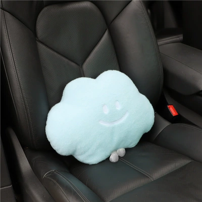 Pillow Soft and Comfortable Car – Headrest - smiling-face-blue-waist