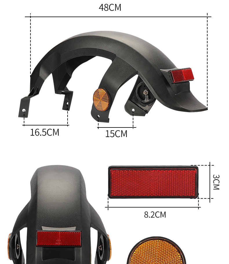 Suitable for the New National Standard Electric Vehicle Rear Wheel Mudguard, Suitable for the New Niu Tai Ling Xiaoliying F6 Electric Bicycle Mudguard
