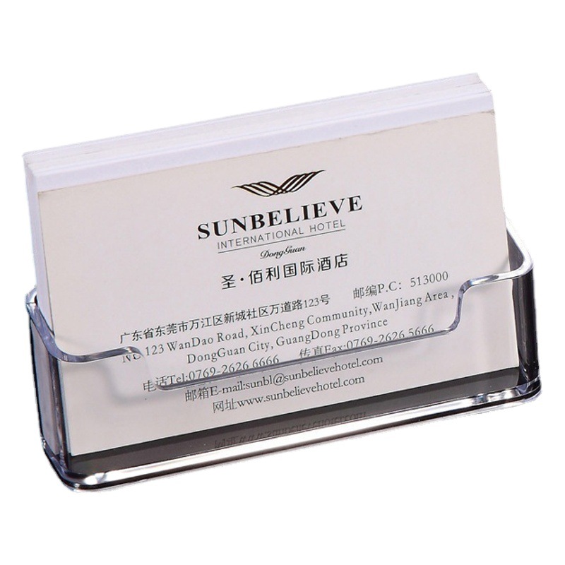 Keji オフィス透明デスクトップ名刺ホルダー展示特別カードボックス多層名刺ホルダー名刺ボックス