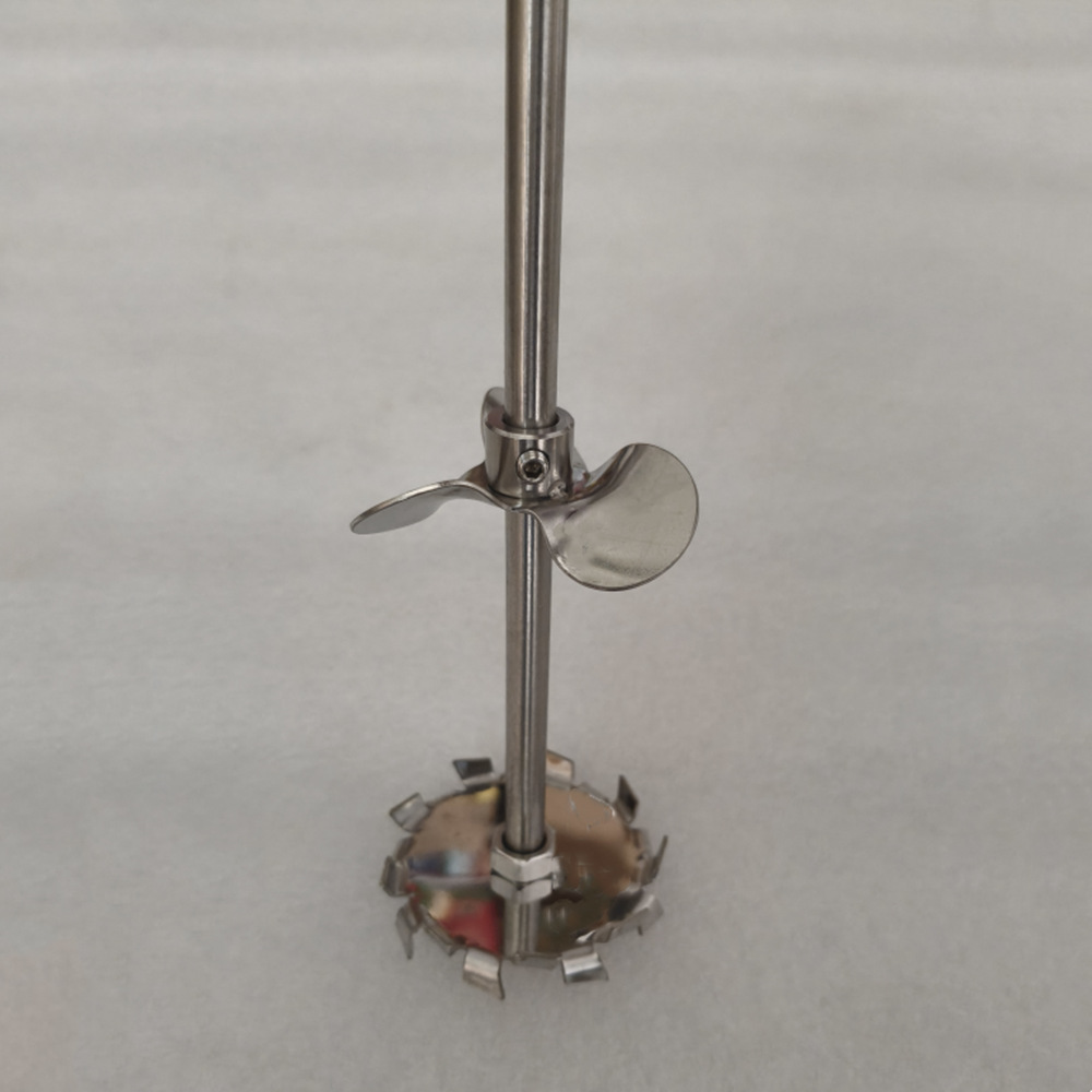 供应分散盘厂家 304不锈钢 实验室搅拌机杆 锚式桨叶棒齿式轮60mm