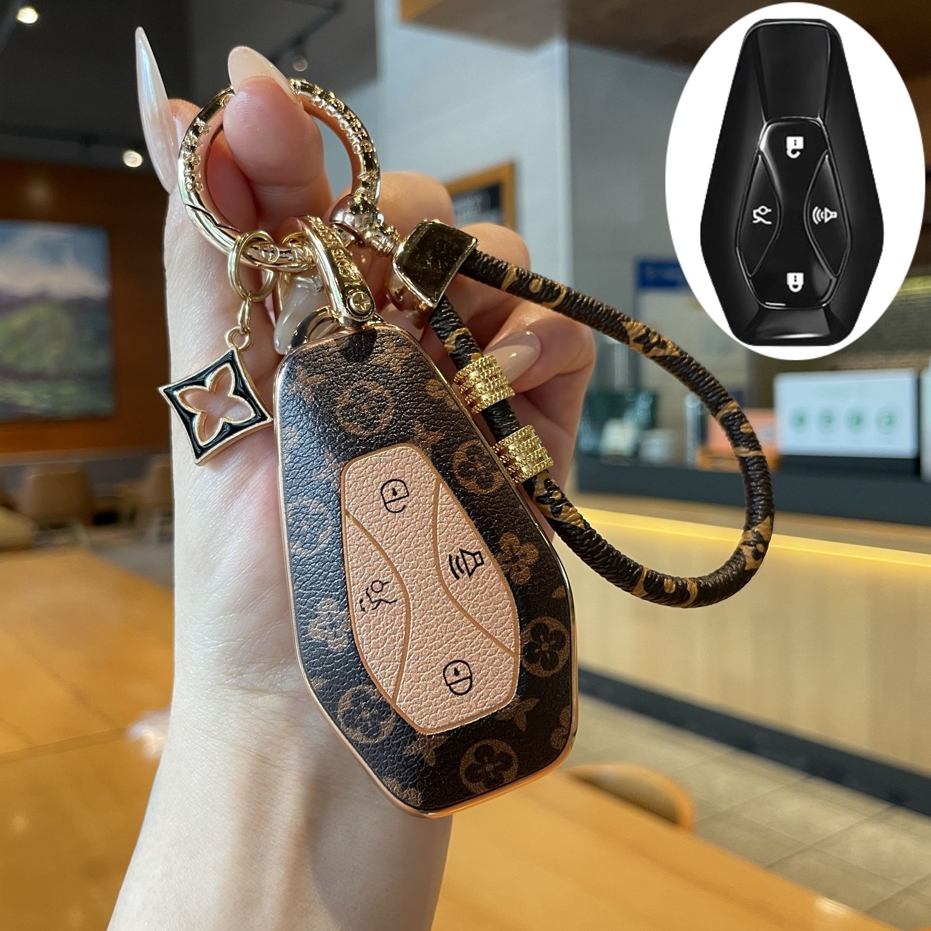 Extreme Fox Alpha T5 Key Cover S5/S6 Remote Control Protective Case Alpha S Creative T6 Pure Electric Shell Decorative Car Keychain