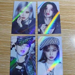 BLACKPINK正规一辑 THE ALBUM小卡WD特典rose卡闪卡卡纸定制-阿里巴巴