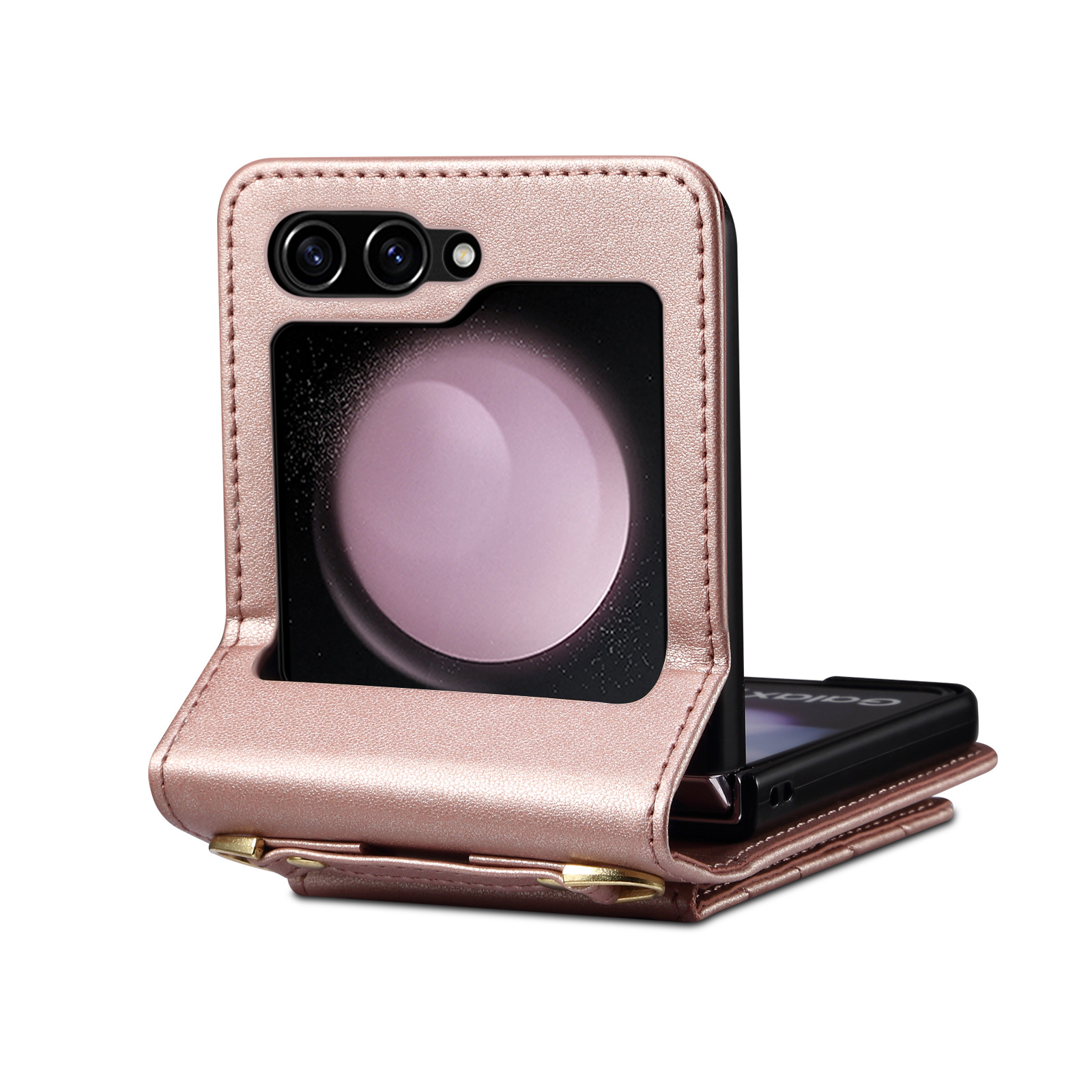 Funda con cordón para samsung galaxy z flip 5 4 3 estilo elegante_voghion.com