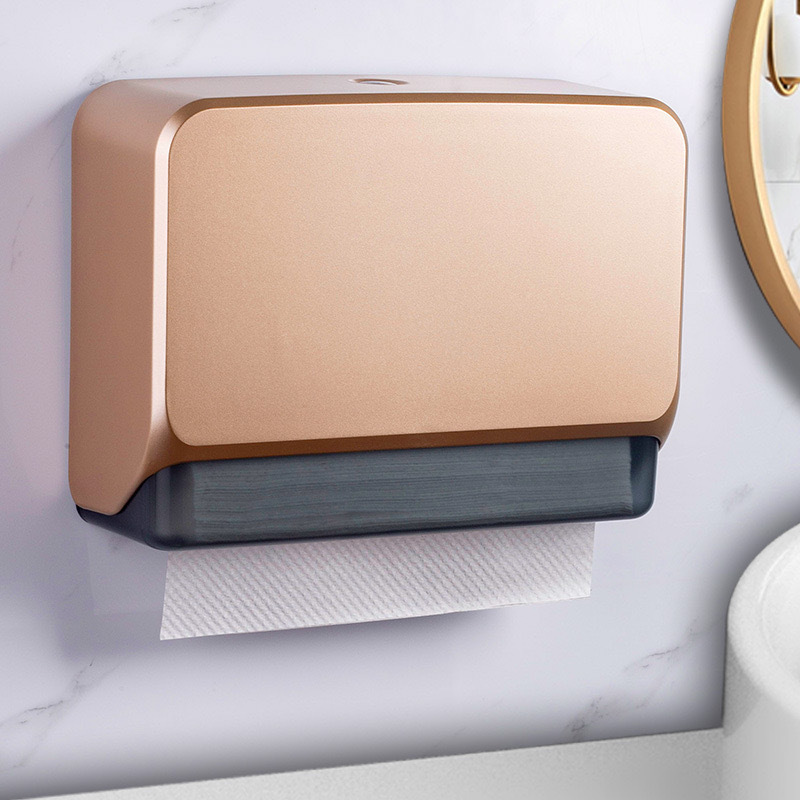 Hoteles sin agujeros para limpiar la caja de papel tipo pared inodoro de plástico caja de extracción de papel limpiador de papel rack caja de papel de mano seca a prueba de agua