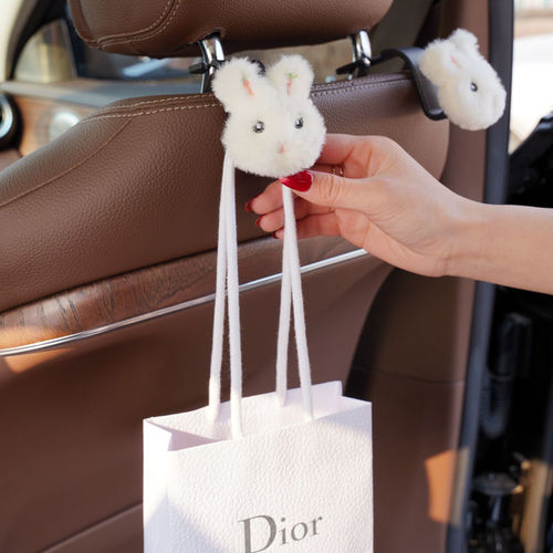Car hook cartoon multi-functional car seat back and rear small car hook cute invisible interior supplies