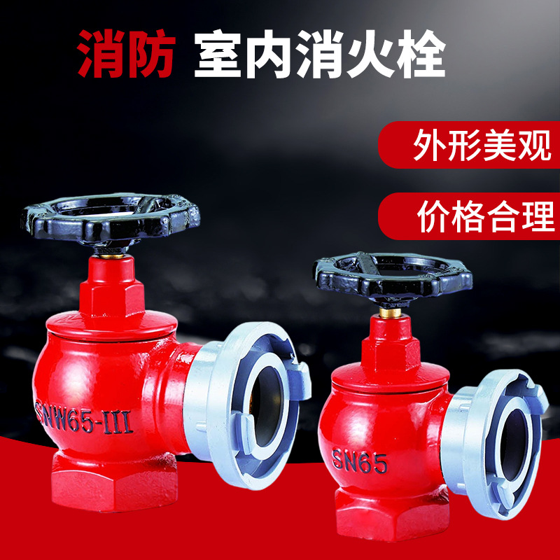 洪消SNW65双阀双出口2/2.5寸水带阀门不锈钢消火栓室内耐压消防栓