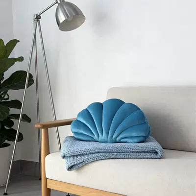 Oyuncaq yastıqlar Plush Shell-Shaped Pillow for - lake-blue-shell-4025-small-size