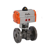 Q641F-16C Пневматические шарики Паровой долины Стальная стальная обстановка Пневматического шарикового клапана DN100 DN150