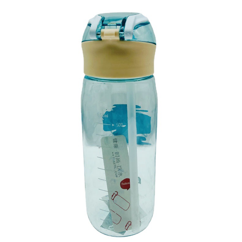Baijia fábrica de plástico taza de agua portátil estudiante masculino y femenino taza de paja 750ml niños deportes hervidor taza de beber