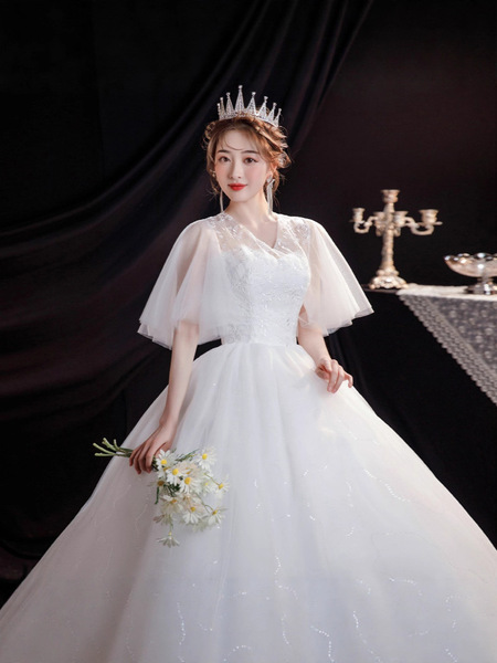 Main wedding dress for women 2025 new bride lace super fairy dreamy…