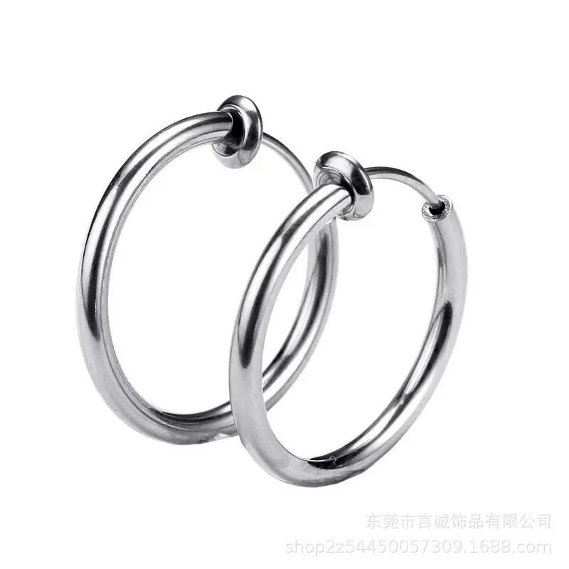 爆款耳饰品男女通用耳洞耳圈耳环弹力耳机耳扣吊圈弹簧耳夹批发