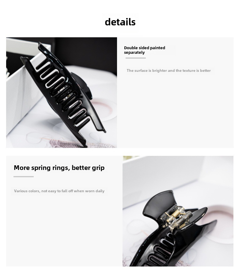 French Acetic Acid Curved Grab Clip Leopard Print Large Hair Hair Clip High-grade Female Hair Grab Hot Selling Accessories Yiwu Hair Accessories_voghion.com