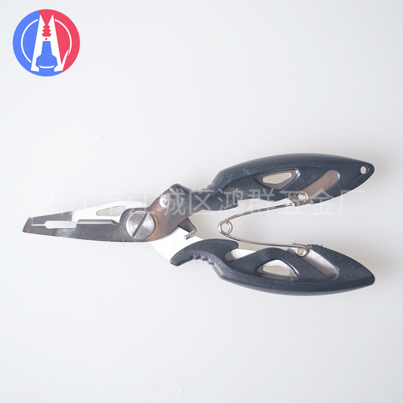 不锈钢尖细直嘴鱼线剪钳 多功能钓鱼钳钓鱼配件户外海钓用品批发