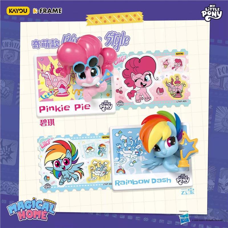 Карточная игра, трехмерная пони, фоторамка, мини-фигурка, игрушка