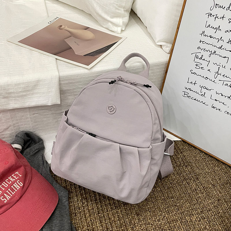 背包女捷朗仕2025新款超轻帆布尼龙双肩包精致时尚女士通勤小书包