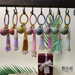 新款手工编织有球必应转运球包挂饰品挂件包挂流苏DIY时尚潮流