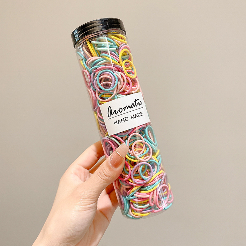 Banda de goma infantil pulgar anillo de cabello de cabello lindo cordón de cabello no daña cabello elástico para niñas atadas pelo banda de goma