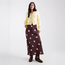 2025年夏季新款  法式时尚大波点松紧高腰百搭半身裙
