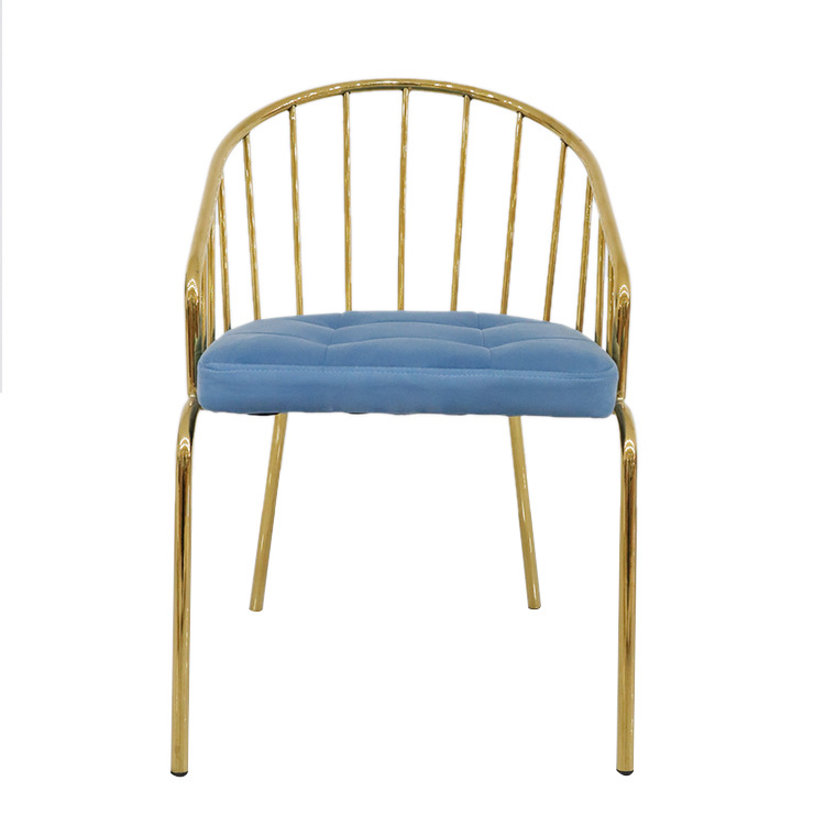 Silla de comedor italiana de salida de silla de comedor de lujo upholstered silla de respaldo de alta gama de lujo ligero image 6