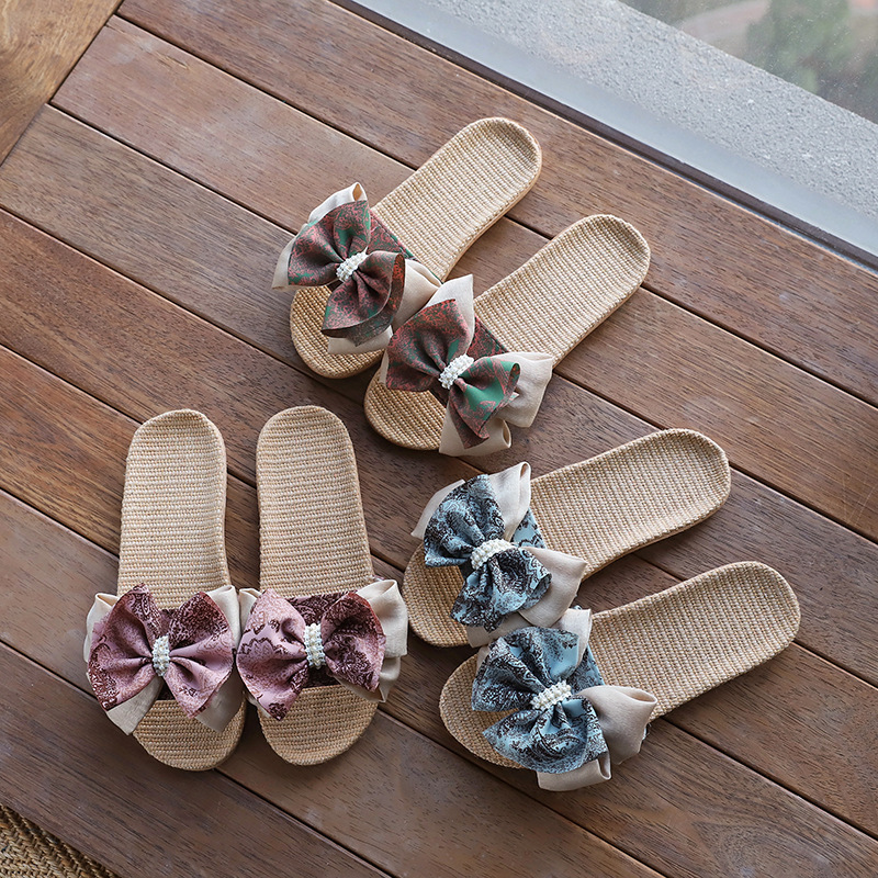 2026 New Cross-Border Ink Painting Linen Slippers for Women, Spring and Summer Indoor Non-Slip Floor Slippers for Home Use, Suitable for All Seasons 2026 New Cross-Border Ink Painting Linen Slippers for Women, Spring and Summer Indoor Non-Slip Floor Slippers for Home Use, Suitable for All Seasons