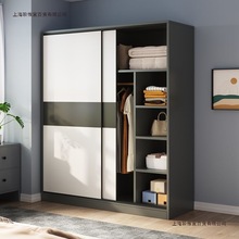 衣柜家用卧室柜子出租屋推拉门衣橱储物柜经济型儿童衣橱多层柜子