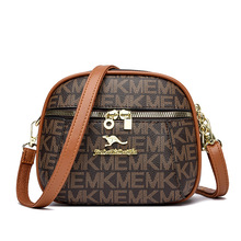 中年妈妈软皮女包2025新款斜挎包女士单肩包时尚百搭印花潮流小包