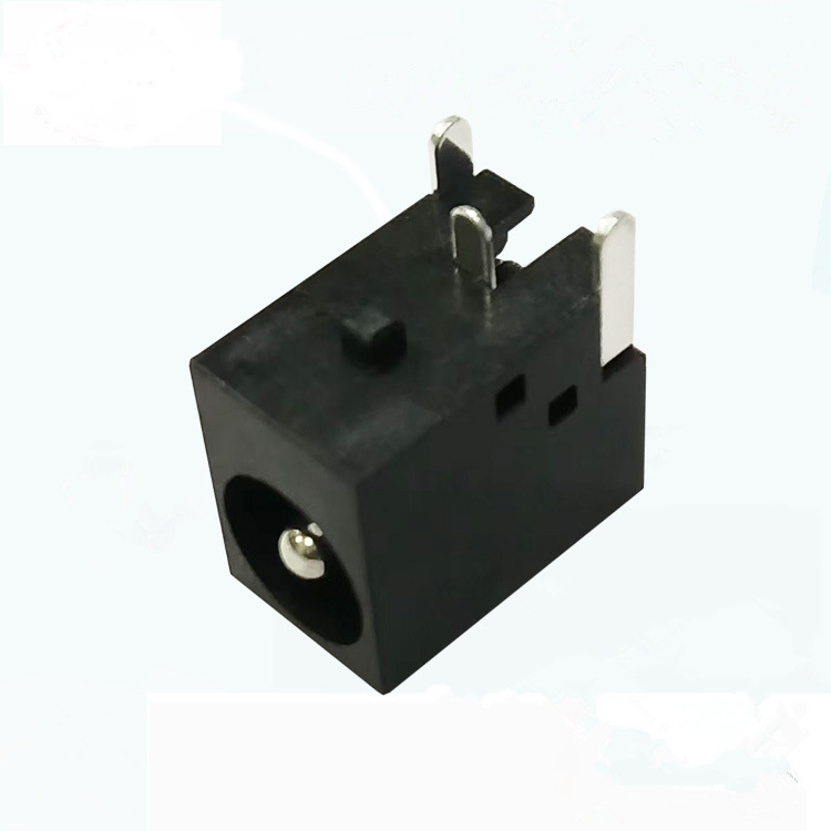 智能家居DC电源插座 DC-042 针2.0/2.5MM 三脚插件  带定位柱