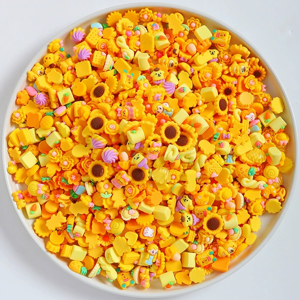 Yellow, mixed, small, wide color palette