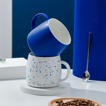 克莱因蓝创意陶瓷马克杯高颜值情侣礼物牛奶咖啡杯水杯活动礼品