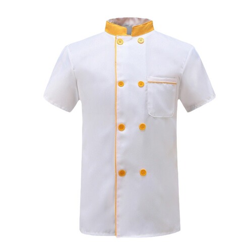 Factory-direct sale: Summer short-sleeved chef uniforms; men’s and women’s hotel workwear—autumn/winter long-sleeved white chef uniforms—wholesale.