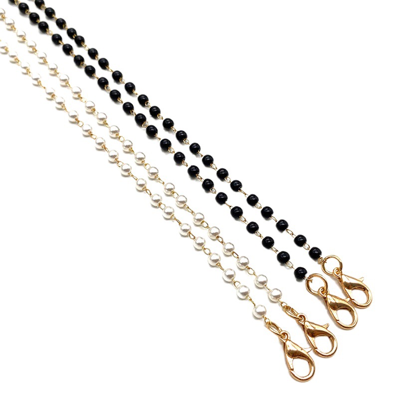 Cross-border Hot Selling European and American Necklace Mask Hanging Chain Glasses Chain Glasses Chain Mask Chain Dual-purpose Glasses Metal Hanging Chain