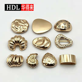 欧美风金属泳装扣 轻奢肌理合金扣 泳衣肩带调节扣 服饰五金配件