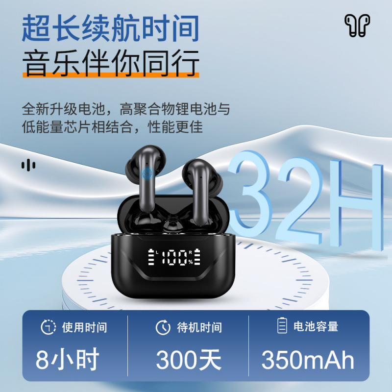 新しい Bluetooth ヘッドセット、超長バッテリー寿命、ワイヤレス インイヤー スポーツ ノイズ キャンセリング ヘッドセット、高速充電、高品質、スマート ディスプレイ|undefined