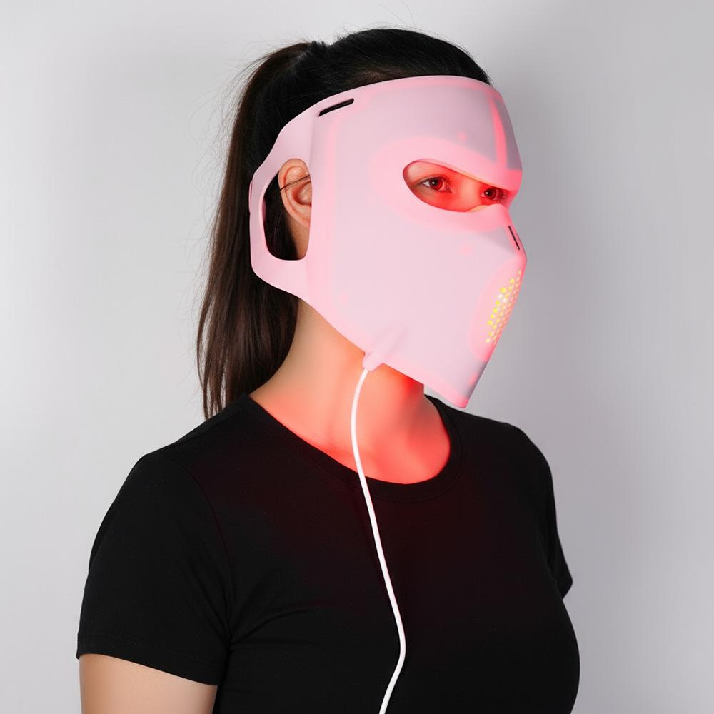 510K 4D Laser Handheld Remote Control Home Beauty Led Red Light Therapy Mask Infrared Light Beauty Mask