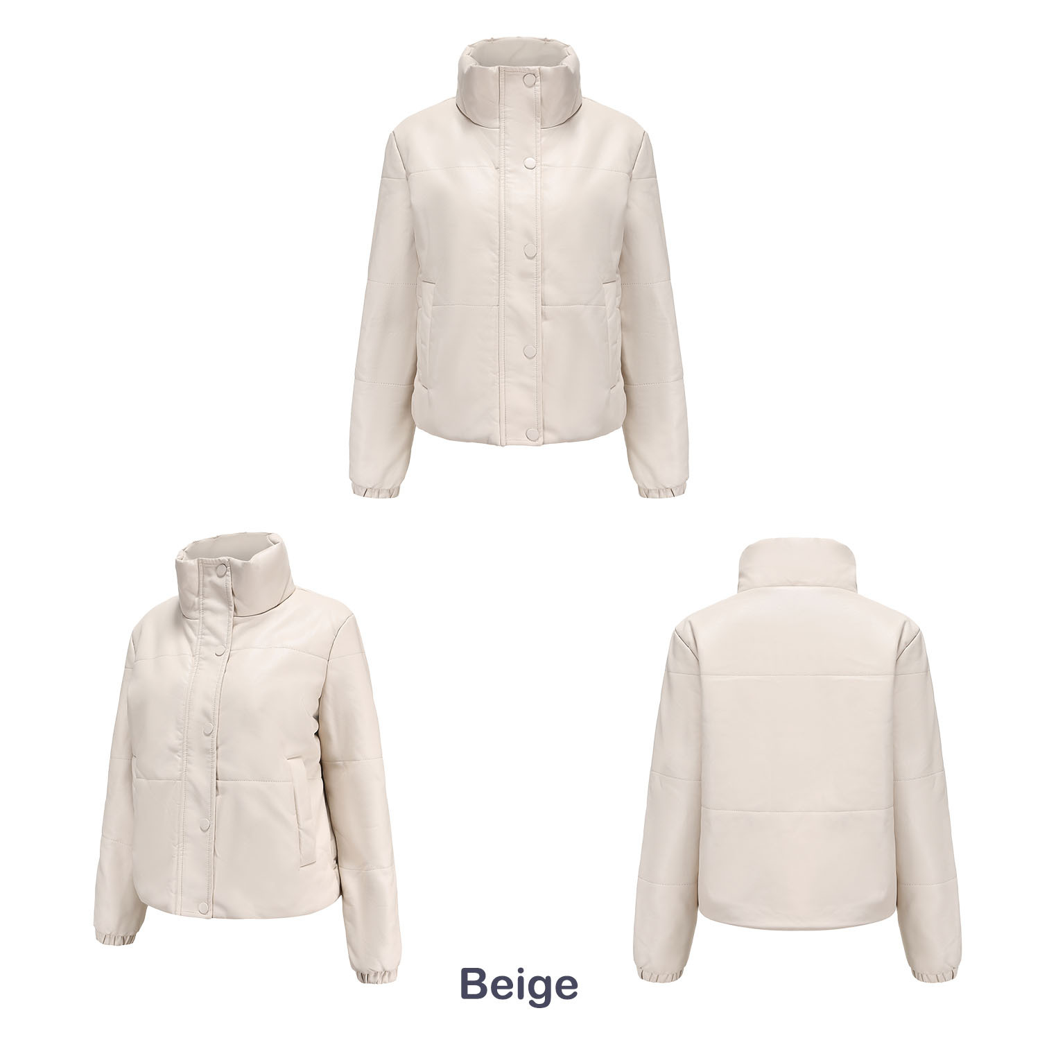 Neue herbst und winter kurze leder für frauen, verdickt baumwolle jacke, brot jacke_voghion.com