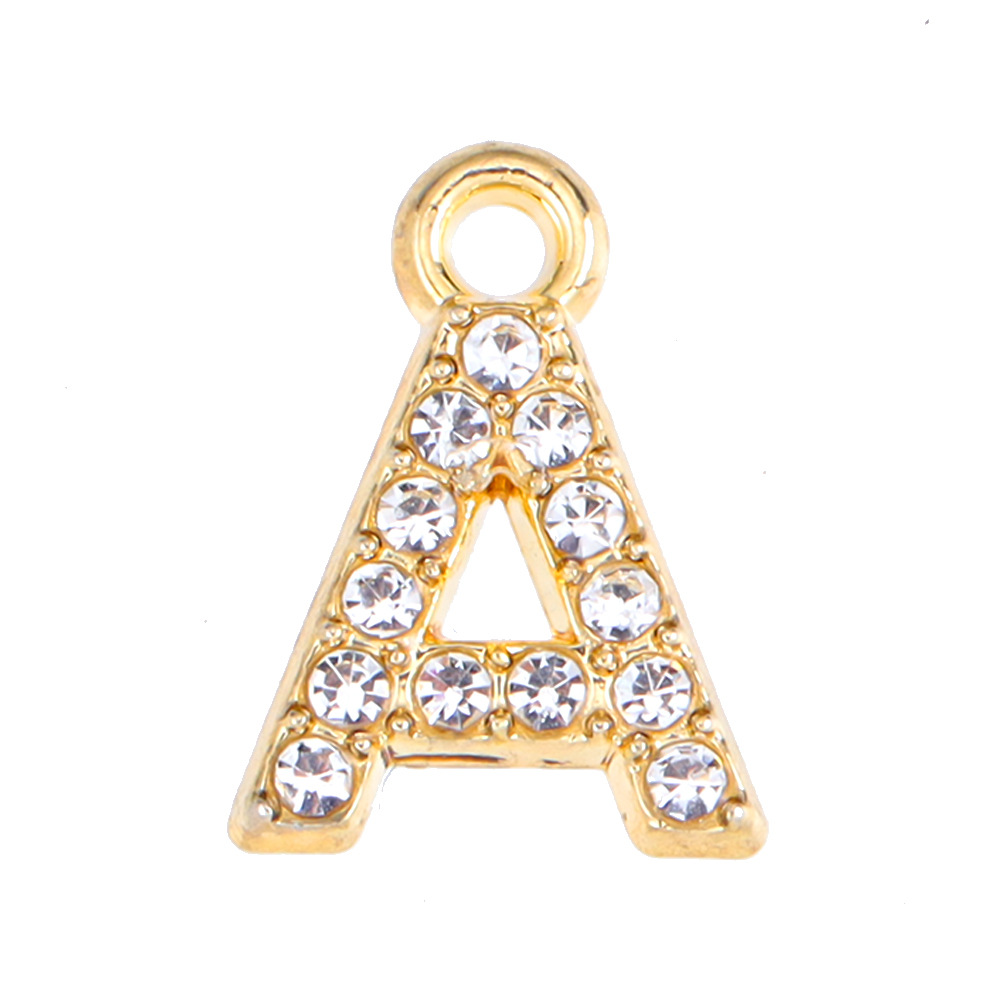 53g Weight Pendant Jewelry Making Type 13mm Jewelry Making Size Artificial Diamond Inlay Material DIY Jewelry Accessories Classification 50 PCS/Package Quantity Alloy Material Letter Pattern Plating Design Elegant, Simple Style, Streetwear Style 50 PCS/Package 13mm Alloy Artificial Diamond Letter Pendant 7