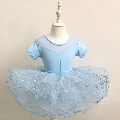 Girls kids toddlers pink white ballet dance dresses tutu skirts gymnastics leotard ballet dance costumes for children